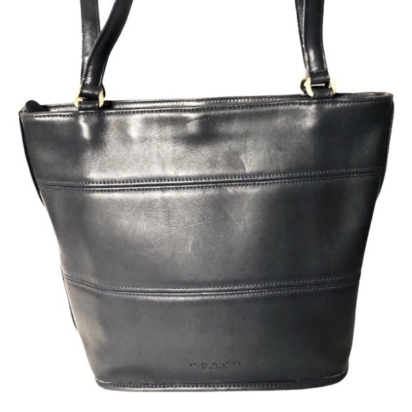 COACH vintage leather bucket tote bag - Picture 1 of 16